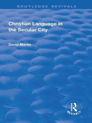 cover image of Christian Language in the Secular City
